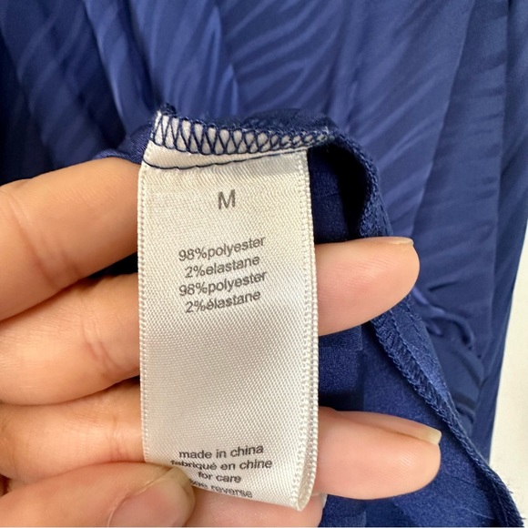 Ronny Kobo Shanaya Drape Mini Dress Navy Zebra - Picture 12 of 12